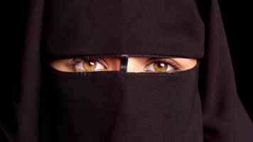 Burqa stock photo