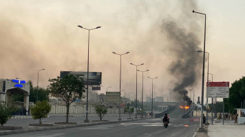 Baghdad bridge protests Iraq - Getty