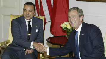 Bush and Mohamed VI Morocco