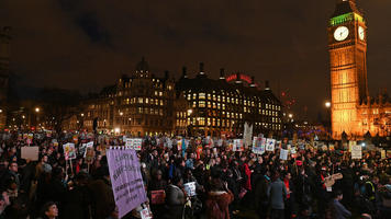 Protesters London -- AFP