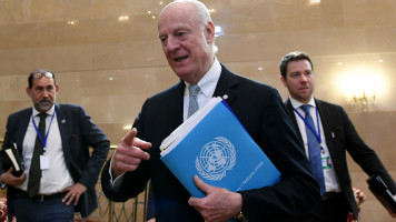 Staffan de Mistura -- AFP