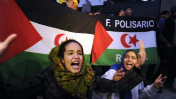 Sahrawi protests Morocco AFP