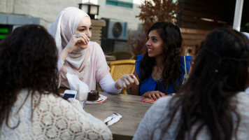 Women cafe Palestine - Getty