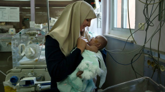 Gaza mother baby -- AFP