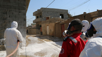 Sulfur cloud Iraq AFP