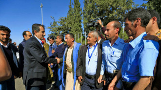 Houthi delegation Yemen - AFP