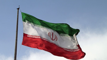 The flag of Iran