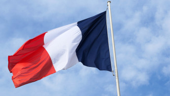 The flag of France