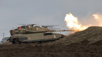 Members of the Israeli army's infantry 6th brigade take part in an assault coordination exercise near Moshav Kidmat Tsvi in the Israel-annexed Golan Heights