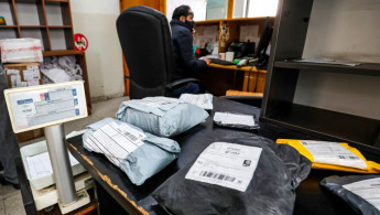 Post in a Palestinian post office