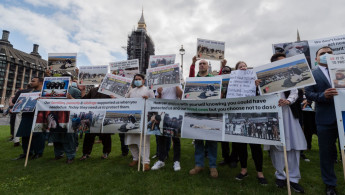 Protesters parliament 