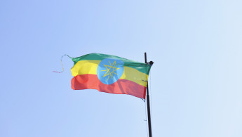 The Ethiopian flag