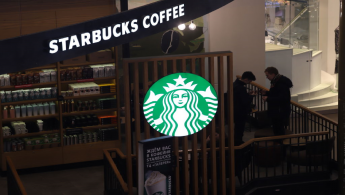 Starbucks branch in Russia