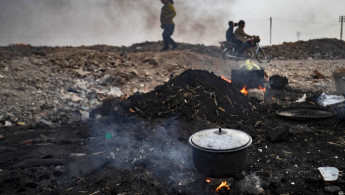 Fires are a common occurence at IDP camps in Syria [Getty]