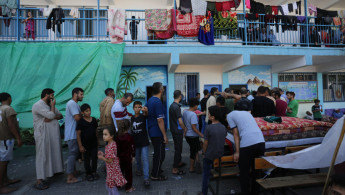 Tens of thousands of Palestinians have had to take shelter in UNRWA schools [Getty]