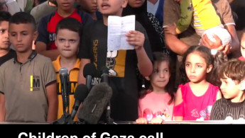 children of Gaza on the world to end their sufering