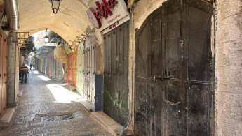 Palestinians observe a general strike in occupied East Jerusalem. Ibrahim Husseini/TNA 11 Dec 2023