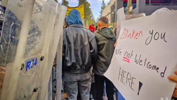 Palestinians protest Blinken visit in Ramallah