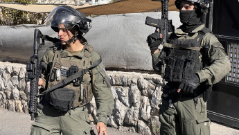 Israeli border police in occupied east jerusalem