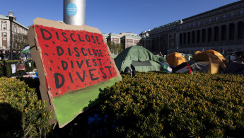 US college campus protests