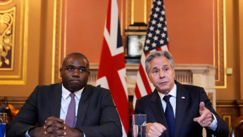 United States Secretary of State Antony Blinken (R) meets Britain's Foreign Secretary David Lammy at the Foreign, Commonwealth & Development Office (FCDO) 