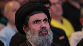 The head of Hezbollah's Executive Council Hashem Safieddine attends a ceremony of the Iran-backed Shiite militant group in Beirut's southern suburbs on May 24, 2024. (Photo by ANWAR AMRO / AFP) (Photo by ANWAR AMRO/AFP via Getty Images)	