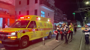  Healthcare professionals are deployed to the scene after armed attack in Jaffa, Israel on October 01, 2024. There were reportedly dead and wounded in the attack.