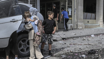 Lebanese families leave Nabatieh [Getty]