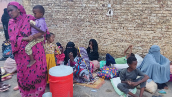 Sudanese, displaced from the Jazirah district, arrive in the eastern city of Gedaref on October 26, 2024.