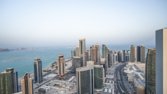 Skyline of Doha in Qatar