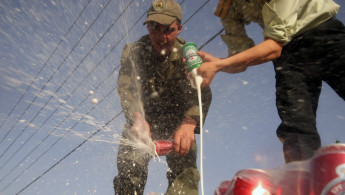 Tehran police alcohol -- AFP