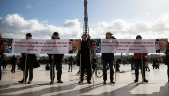 Adelkhah Marchal protest - Getty