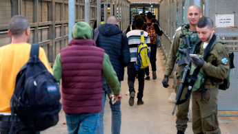 west bank checkpoint - afp