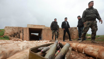 Syrian soldiers daraa -- afp