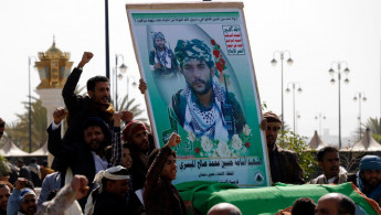 Funeral procession of a Houthi fighter [GETTY]