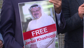 Turkey - Khashoggi demonstrations outside embassy