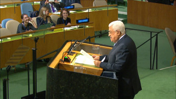 UN - Abbas end of apartheid state