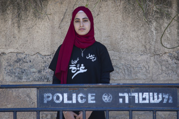 Muna al-Kurd, a Palestinian activist in Jerusalem 