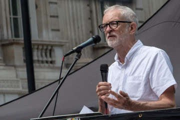 Corbyn at Justice for Palestine protest