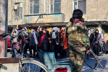 Afghan women protest