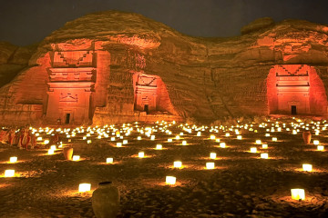 Hegra has 110 Nabatean tombs from the 1st century BC. Photo by Maghie Ghali