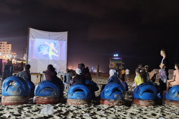 Gaza's open-air cinema offers temporary escape from blockade