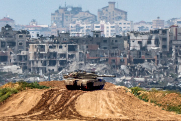 Gaza war Israeli tank