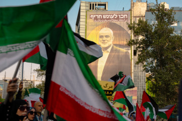 Demonstration-in-Iran-Denouncing-the-Killing-of-the-Leader-of-Haniyeh