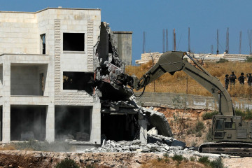 Jerusalem home demolition - Getty