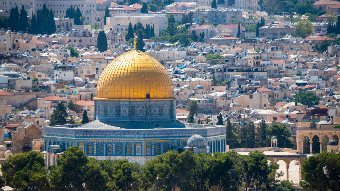 The Al-Aqsa Mosque compound in occupied East Jerusalem