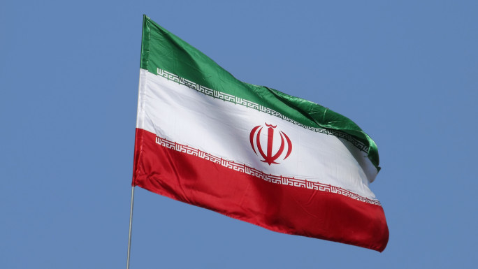 The flag of Iran