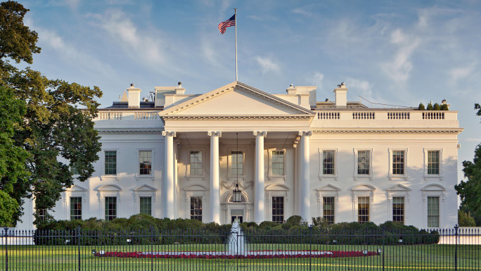 The protest took place outside the White House, the US's seat of power [Getty]