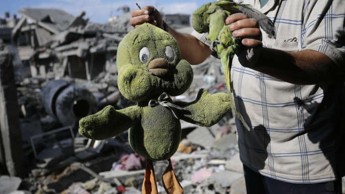 Outcome of an Israeli airstrike in Gaza