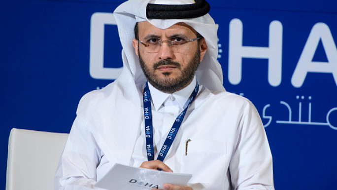 Majed Al Ansari, Advisor to the Prime Minister and Official Spokesperson of the Ministry of Foreign Affairs of the State of Qatar, seen in Doha Forum on December 11, 2023. (Photo by Noushad Thekkayil/NurPhoto via Getty Images)